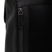 Solid Antique Brass Hardware &amp; Heavy-Duty Dual Zipper Detail on Farrow Full-Grain Leather Laptop Backpack 女士