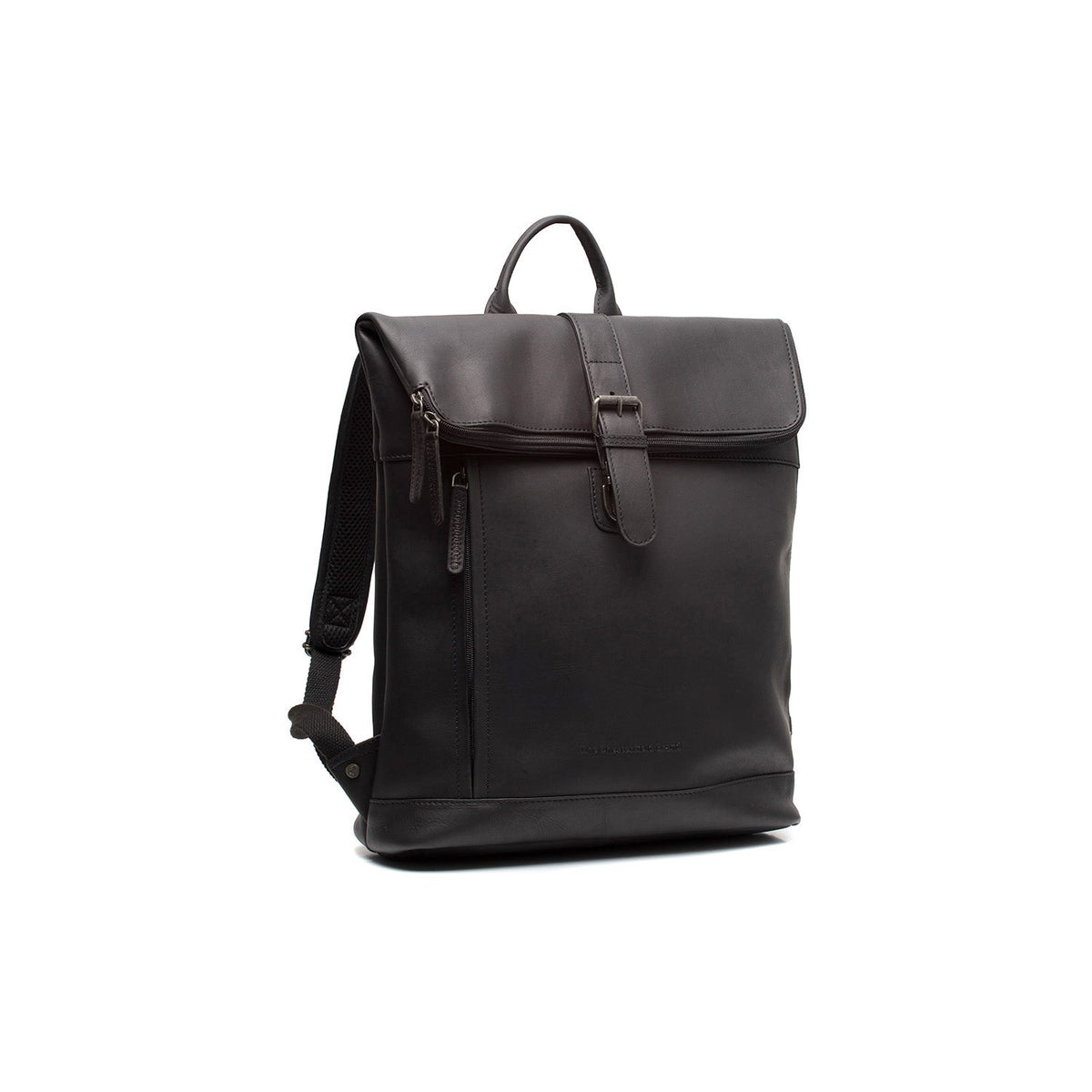 Larsson Full-Grain Leather Laptop Backpack 女士 in Classic 100% Full-Grain Leather - Full Exterior Front Profile View | Buy Online