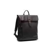 Larsson Full-Grain Leather Laptop Backpack 女士 in Classic 100% Full-Grain Leather - Full Exterior Front Profile View | Buy Online