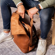 Larsson Full-Grain Leather Laptop Backpack 女士 – alternate product view 3