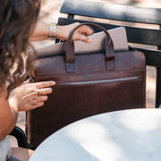 Levanto Full-Grain Leather Laptop Bag 女士 – alternate product view 2