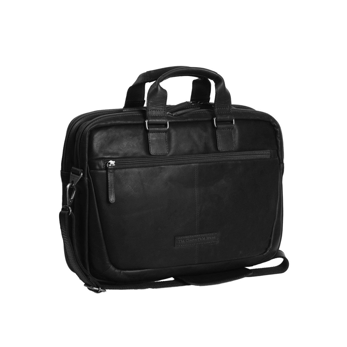 Seth Full-Grain Leather Laptop Bag 经典100%天然头层牛皮 - Full Exterior 正面版型与定制立体剪裁轮廓 | 官方商城选购