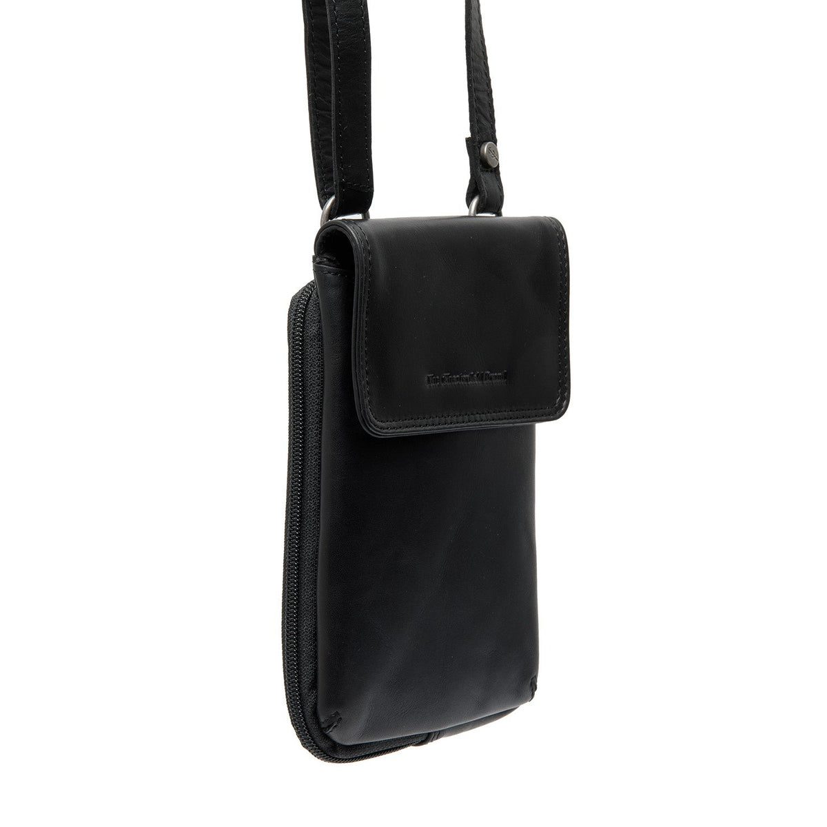 Langley Full-Grain Leather Phone Bag 女士 in Classic 100% Full-Grain Leather - Front Profile View &amp; Tailored Silhouette | Buy Online