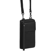 Malaga Full-Grain Leather Phone Bag 女士 in Classic 100% Full-Grain Leather - Front Profile View &amp; Tailored Silhouette | Buy Online