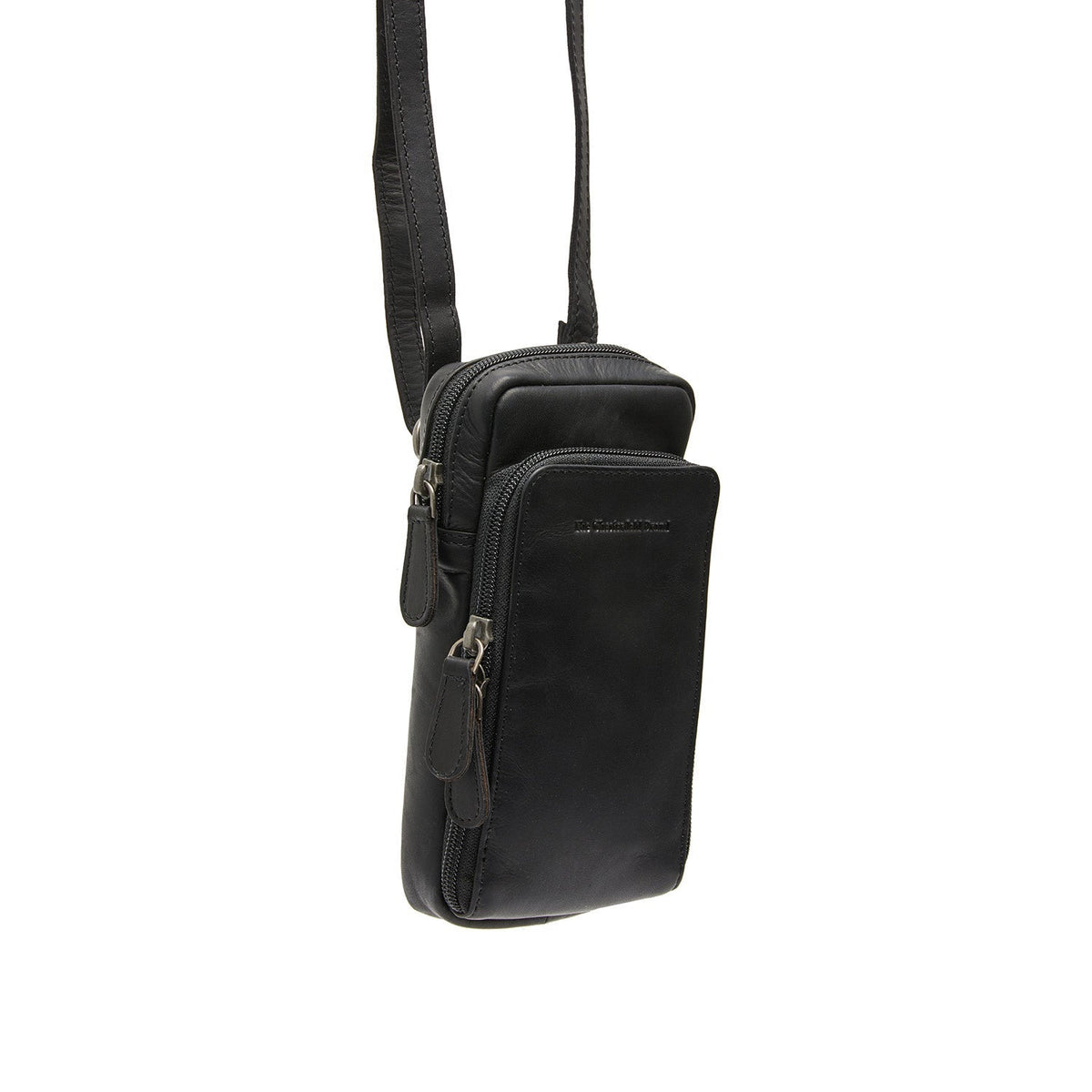 Valdes Full-Grain Leather Phone Bag 女士 in Classic 100% Full-Grain Leather - Front Profile View &amp; Tailored Silhouette | Buy Online