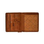 Cognac Leather Portfolio Barnet 女士, detail view 1