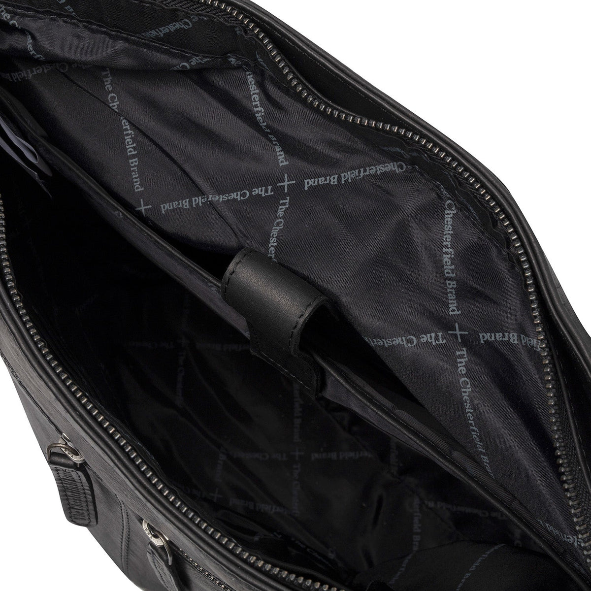 Rome Full-Grain Leather Shopper 女士 - Structured Side Profile Showing Gusset Depth &amp; Expansion Capacity