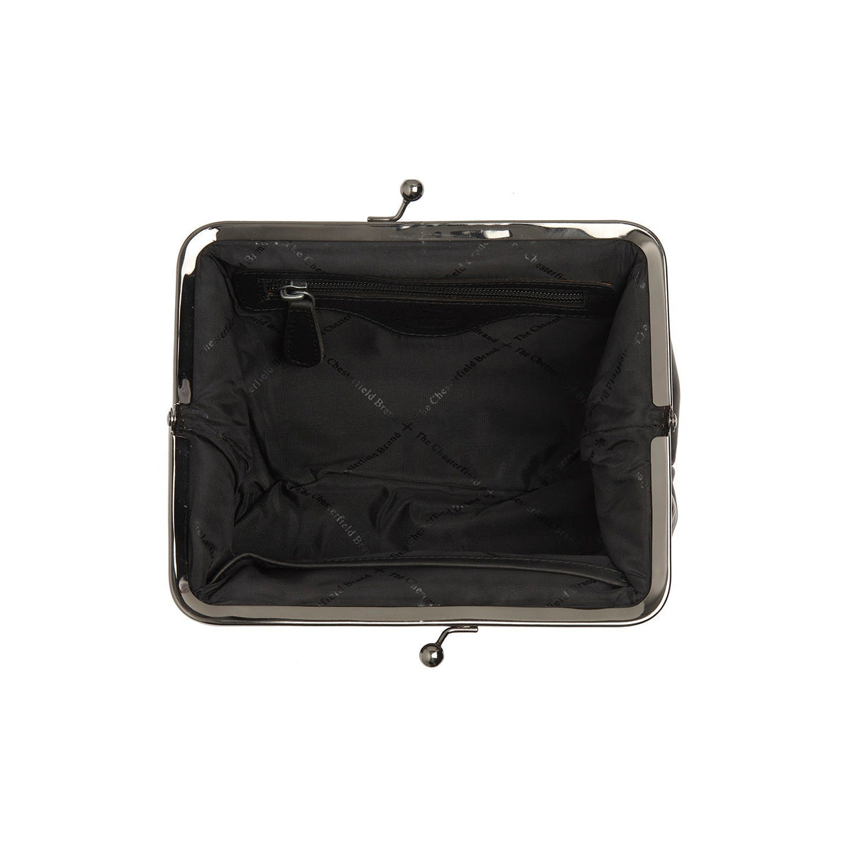 Solid Antique Brass Hardware &amp; Heavy-Duty Dual Zipper Detail on Andrade Full-Grain Leather Shoulder Bag 女士