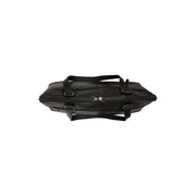 Branson Full-Grain Leather Shoulder Bag 女士 - Structured Side Profile Showing Gusset Depth &amp; Expansion Capacity