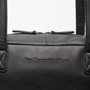
Classic 100% Full-Grain leather Bag - 展现加固真皮背带与承重走线的背部视角