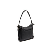 Tivra Full-Grain Leather Shoulder Bag 女士 in Classic 100% Full-Grain Leather - Full Exterior Front Profile View | Buy Online