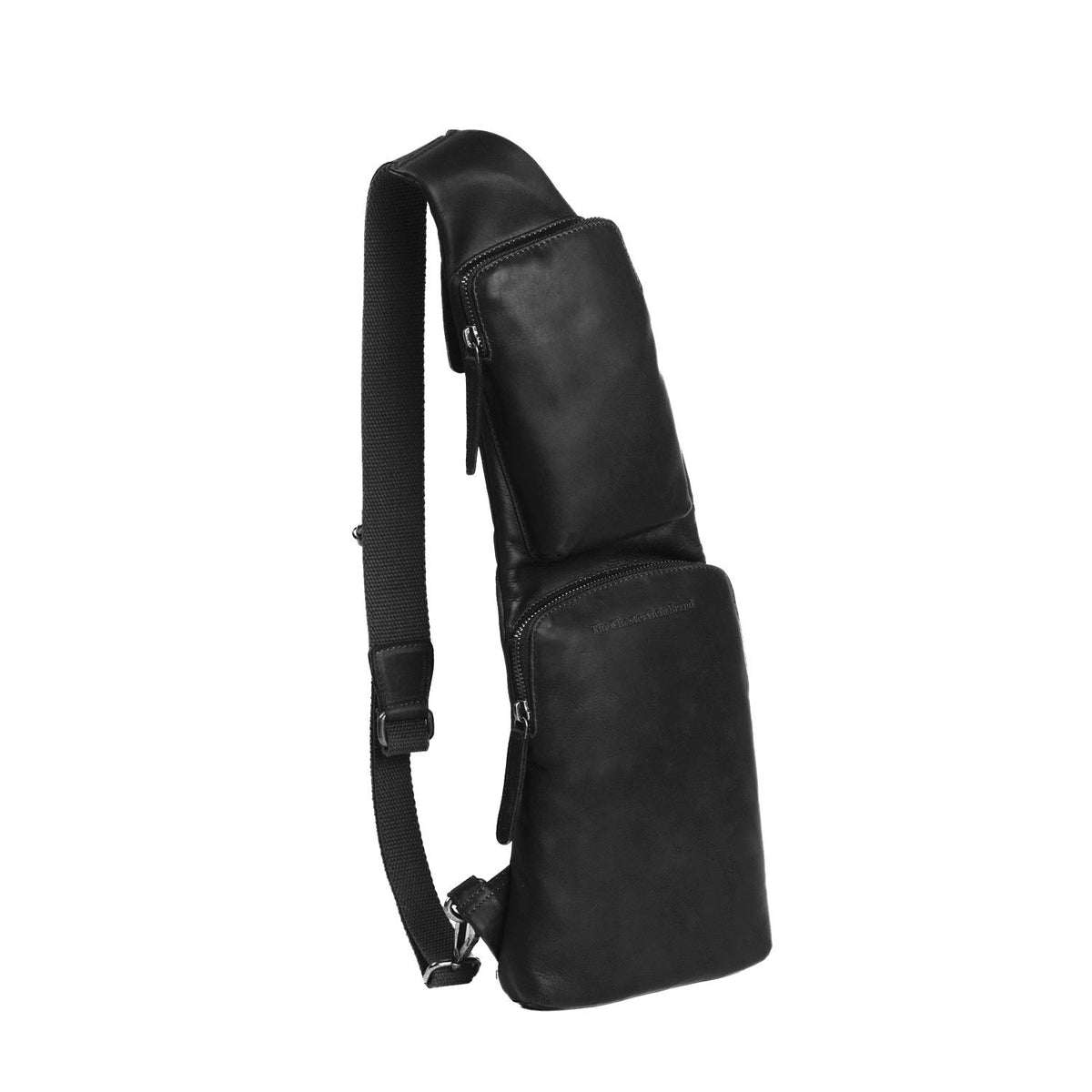 Leather Sling Bag Logan 女士 in Classic 100% Full-Grain Leather - Full Exterior Front Profile View | Buy Online