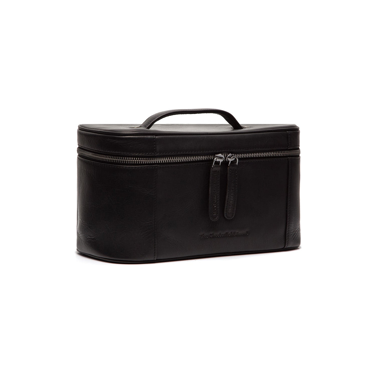 Limone Full-Grain Leather Toiletry Bag 女士 in Classic 100% Full-Grain Leather - Front Profile View &amp; Tailored Silhouette | Buy Online