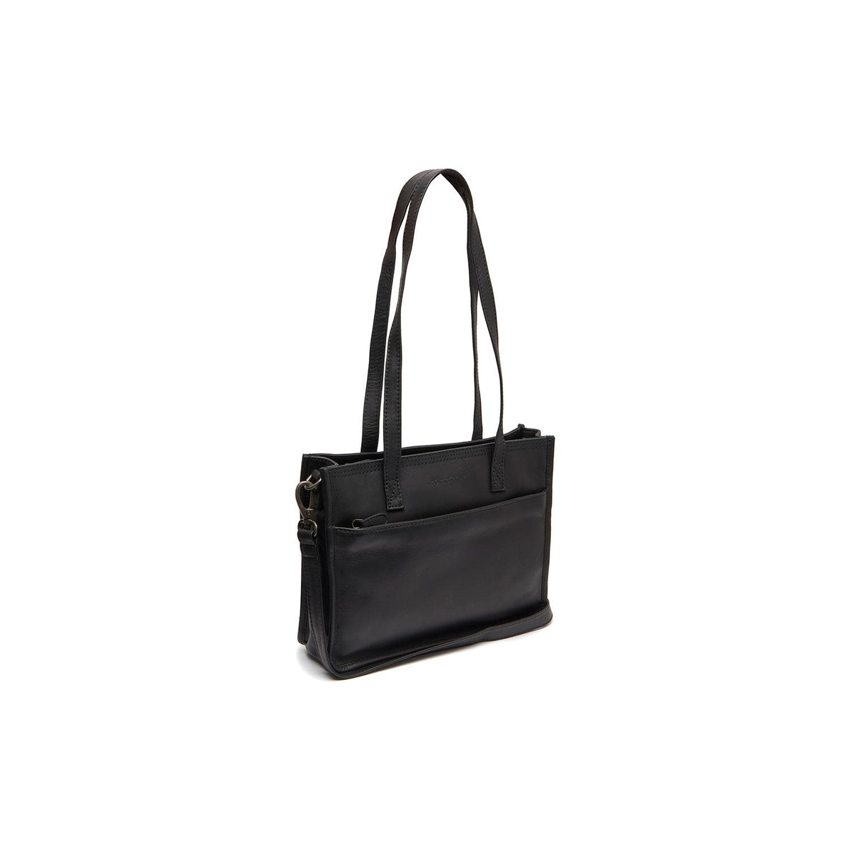 Estella 头层牛皮 真皮托特包 in Classic 100% Full-Grain Leather - Full Exterior Front Profile View | Buy Online