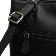 Solid Antique Brass Hardware &amp; Heavy-Duty Dual Zipper Detail on Raynor Full-Grain Leather Tote Bag 女士