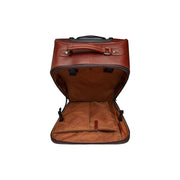 Tailored Rib Cuffs &amp; Hem Craftsmanship Construction Detail on Leather Trolley San Marino 女士