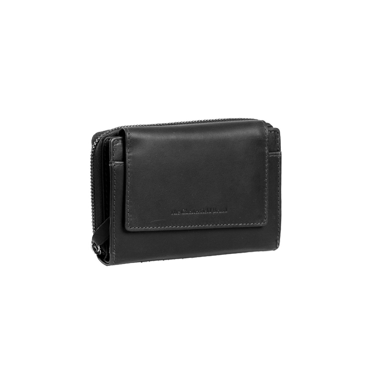 Ascot Full-Grain Leather Wallet 女士 in Classic 100% Full-Grain Leather - Full Exterior Front Profile View | Buy Online