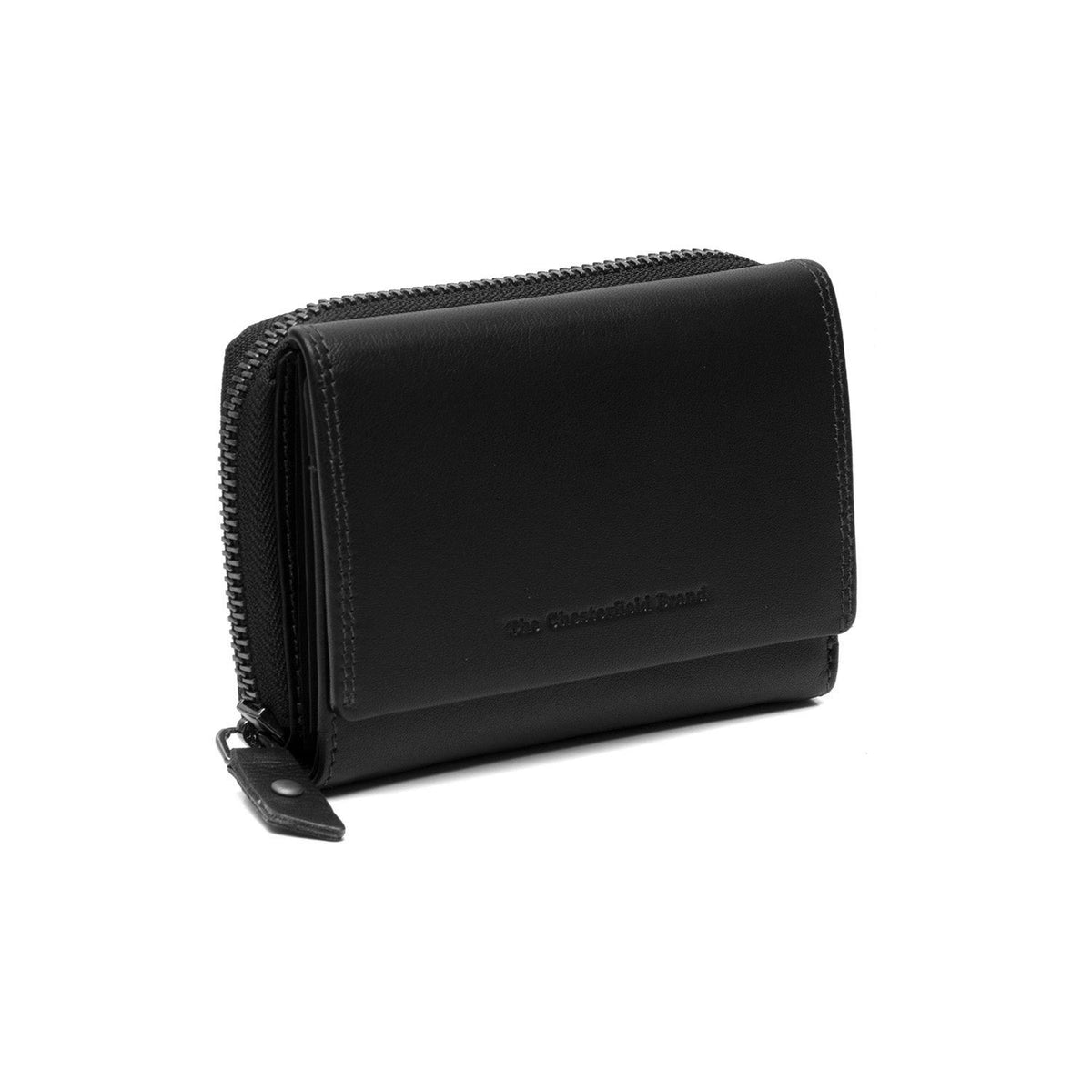 Doniva Full-Grain Leather Wallet 女士 in Classic 100% Full-Grain Leather - Full Exterior Front Profile View | Buy Online