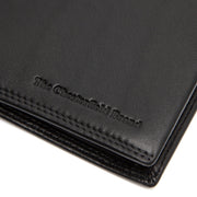 Solid Antique Brass Hardware &amp; Heavy-Duty Dual Zipper Detail on Hanson Full-Grain Leather Wallet 男士