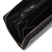 
Classic 100% Full-Grain leather Wallet - 展现加固真皮背带与承重走线的背部视角