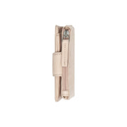Mavona Full-Grain Leather Wallet 女士 - Structured Side Profile Showing Gusset Depth &amp; Expansion Capacity