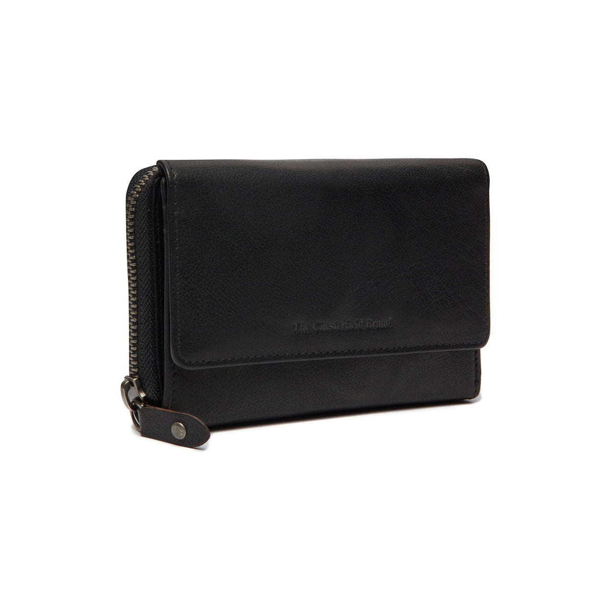 Rhodos Full-Grain Leather Wallet 女士 in Classic 100% Full-Grain Leather - Full Exterior Front Profile View | Buy Online