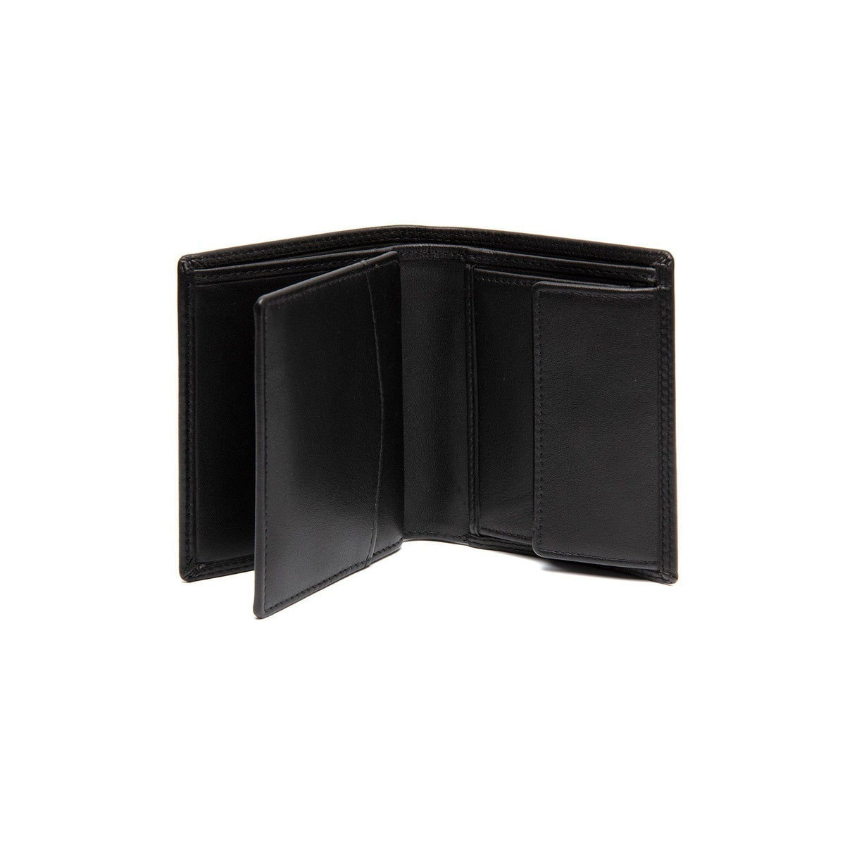 
Classic 100% Full-Grain leather Wallet - 展现加固真皮背带与承重走线的背部视角