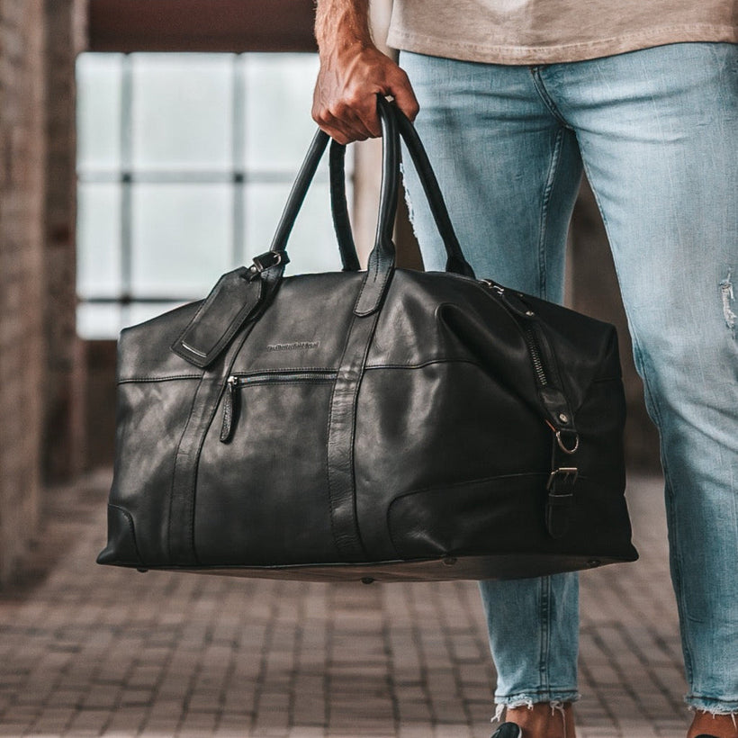 Portsmouth Full-Grain Leather Weekender Bag 女士