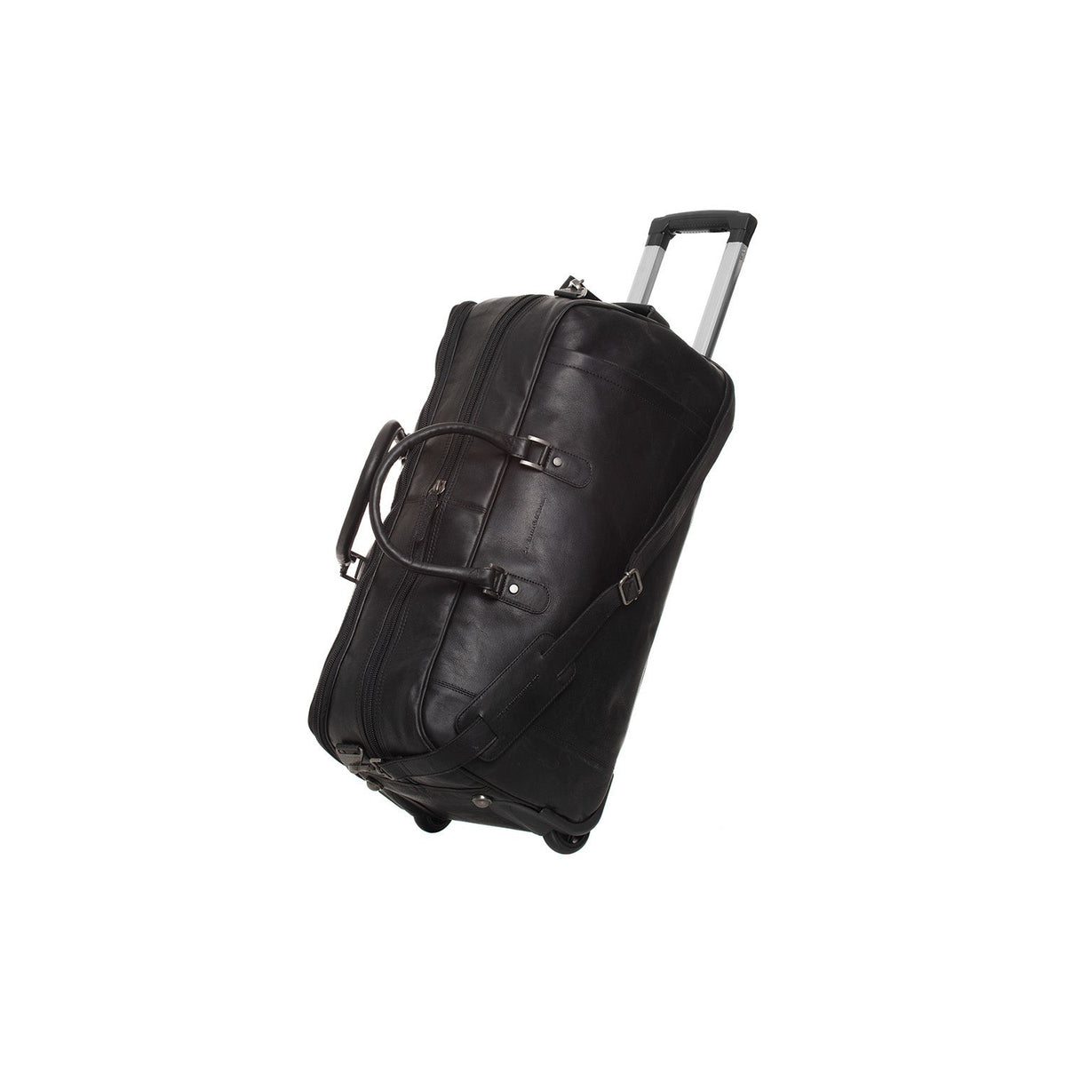 Leather Weekender Trolley Jayven 女士 in Classic 100% Full-Grain Leather - Full Exterior Front Profile View | Buy Online