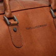 Cognac Leather Weekender Trolley Jayven 女士, detail view 3