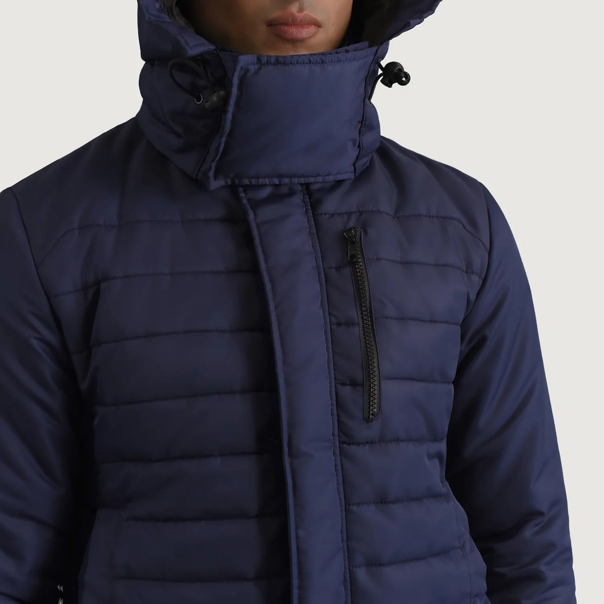 
内衬展示 Showing Quilted Viscose Lining & 内部双侧实用暗袋