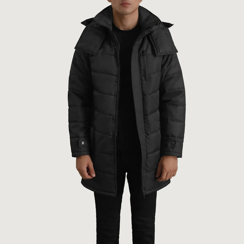 Moore 经典黑 Hooded Parka 男士