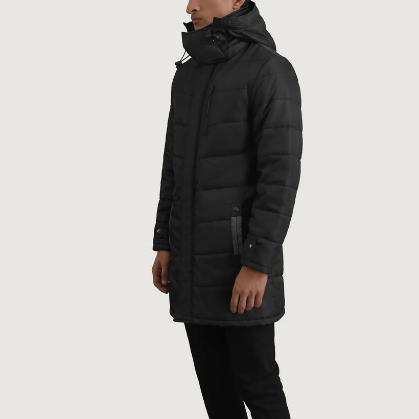 Moore 经典黑 Hooded Parka 男士