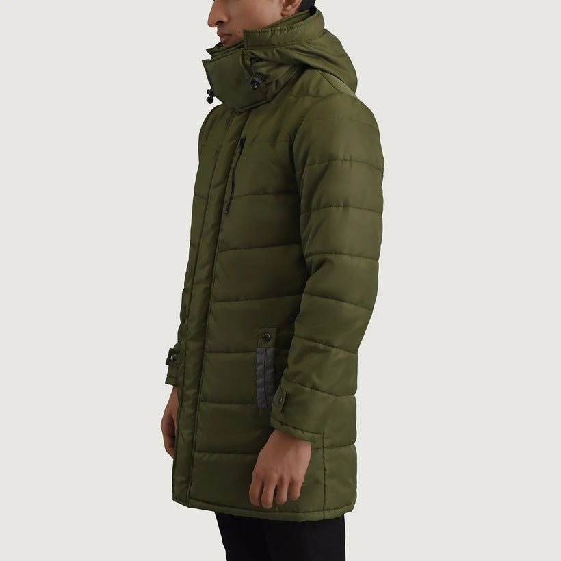 Moore 墨绿色 Hooded Parka 男士