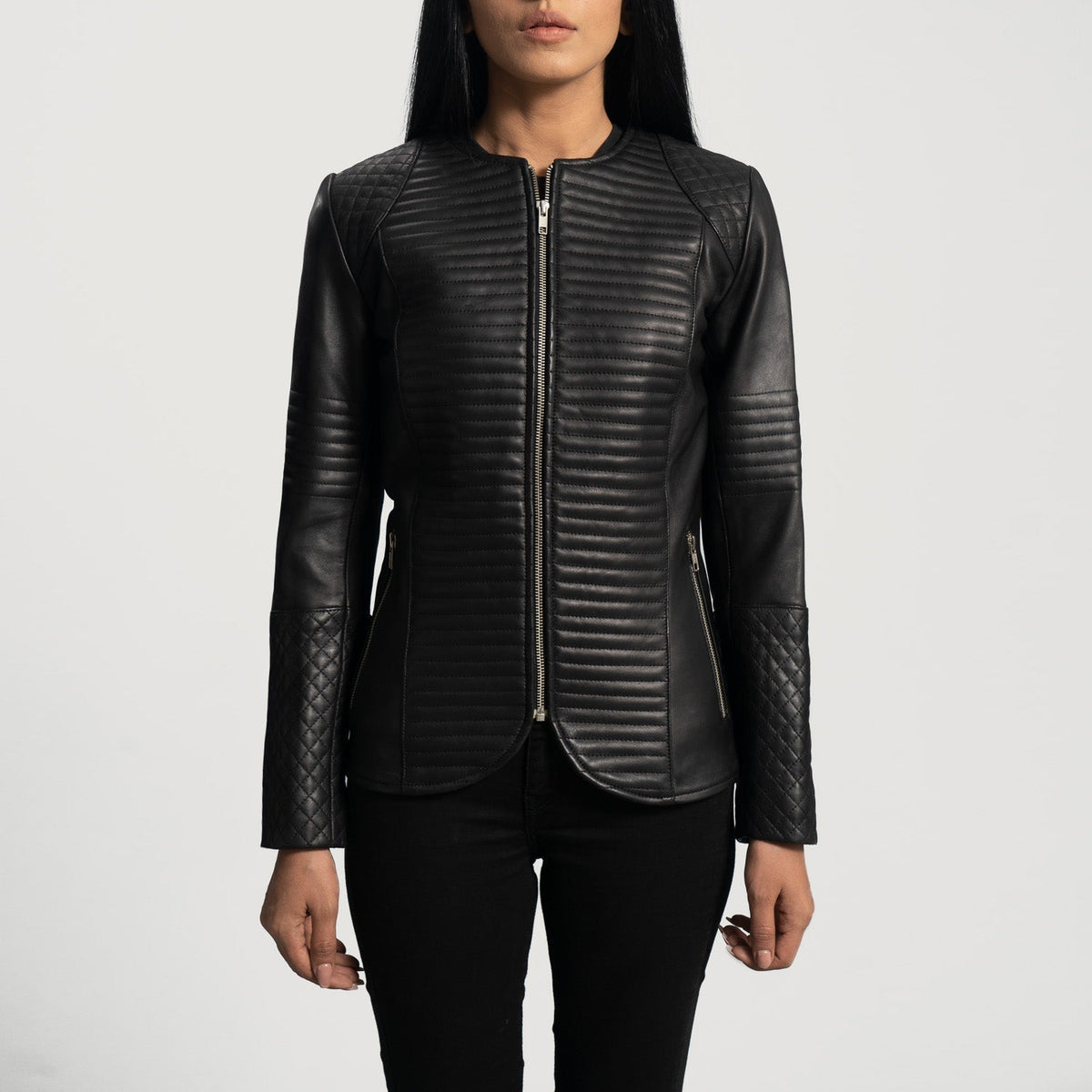 Nexi Quilted 真皮夹克 女士 – alternate product view 4