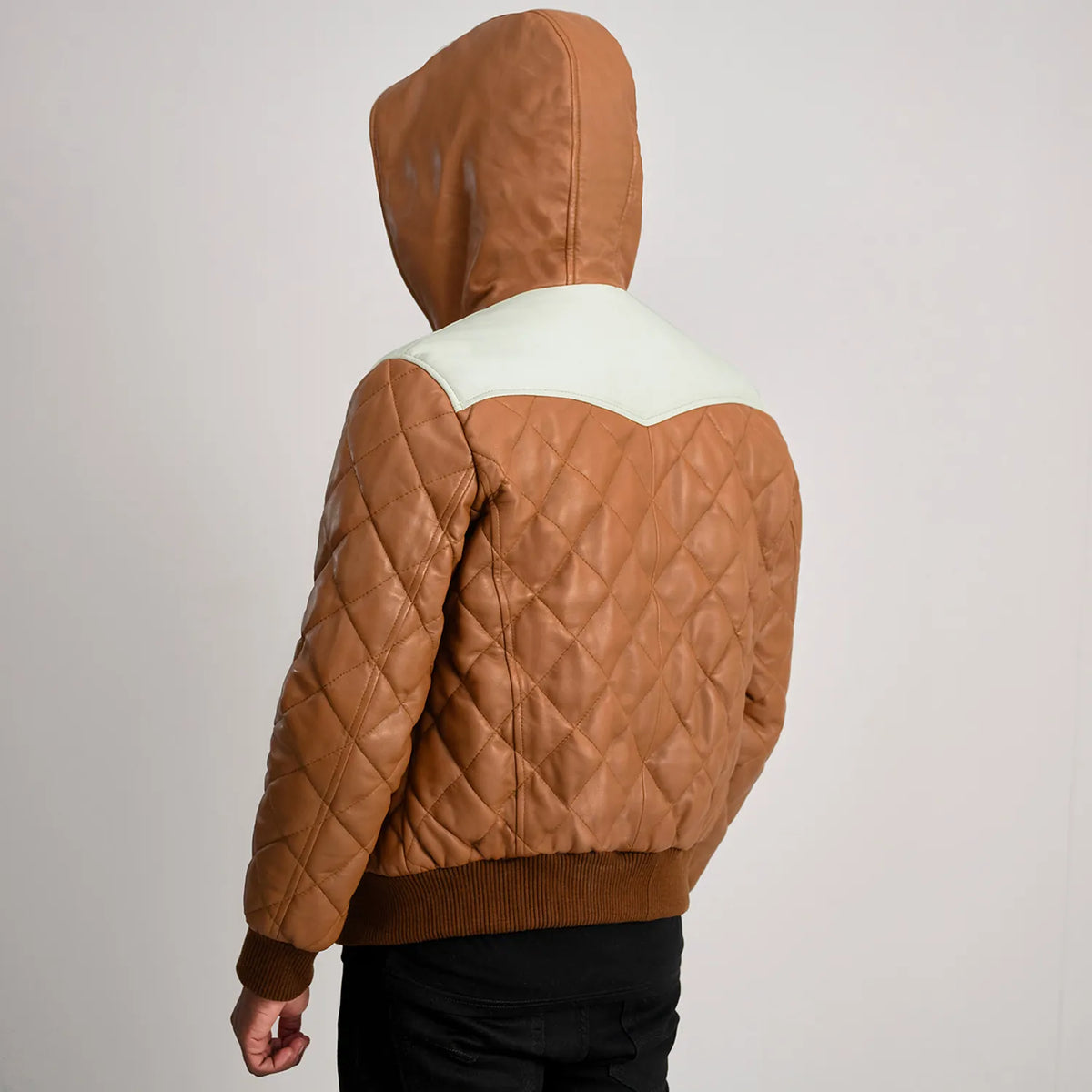 
Norman 真皮夹克 浅棕褐色 Puffer 真皮夹克 男士 – alternate product view 5