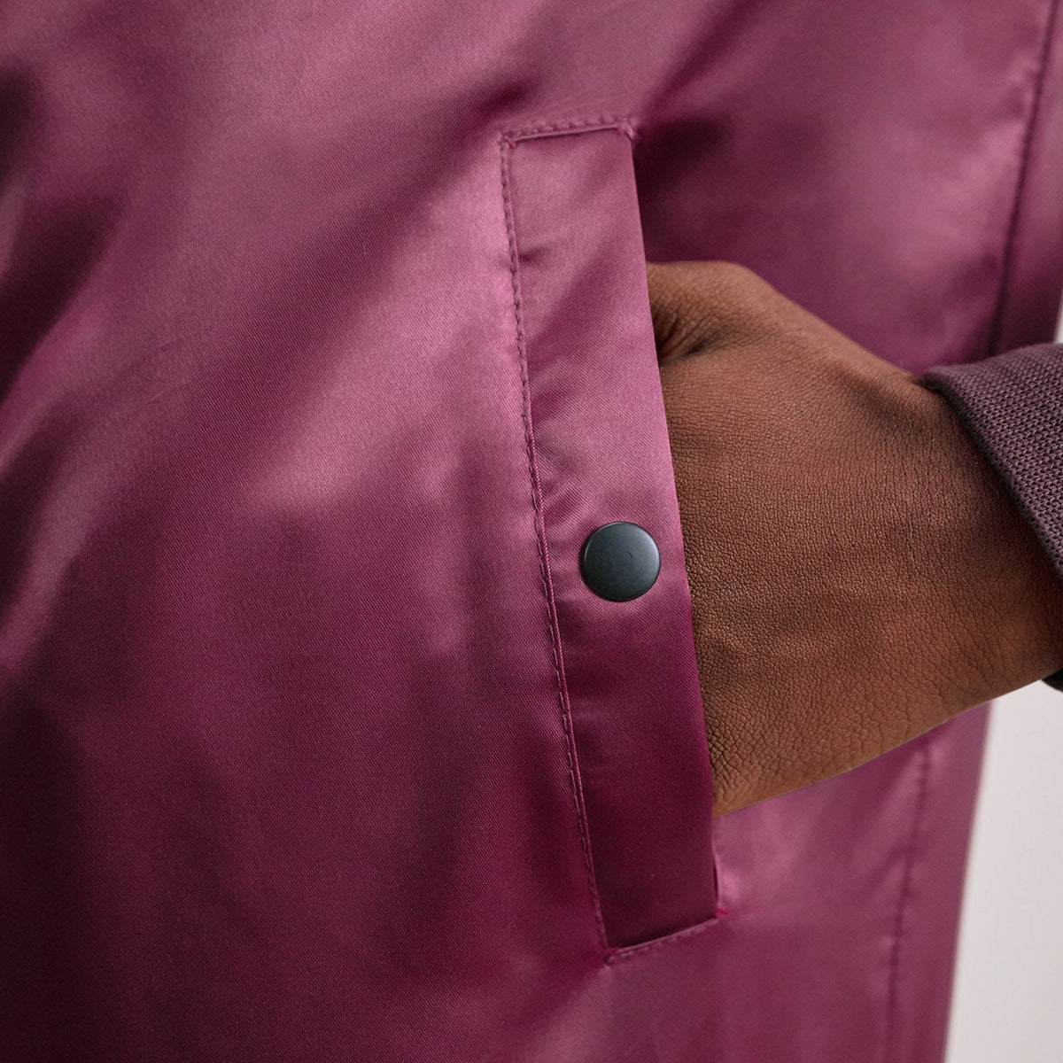 Interior View Showing Polyester Lining &amp; Dual Inside Utility Storage Pockets