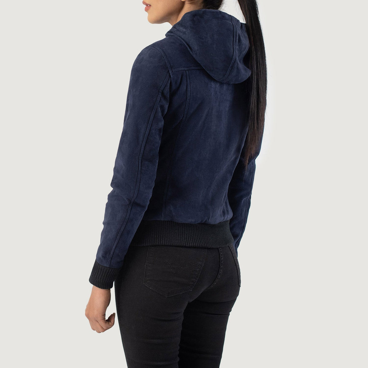 
Rebella Hooded 真皮飞行员夹克 女士 – alternate product view 5