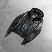 
Roslyn Hooded 真皮飞行员夹克 女士 – alternate product view 8