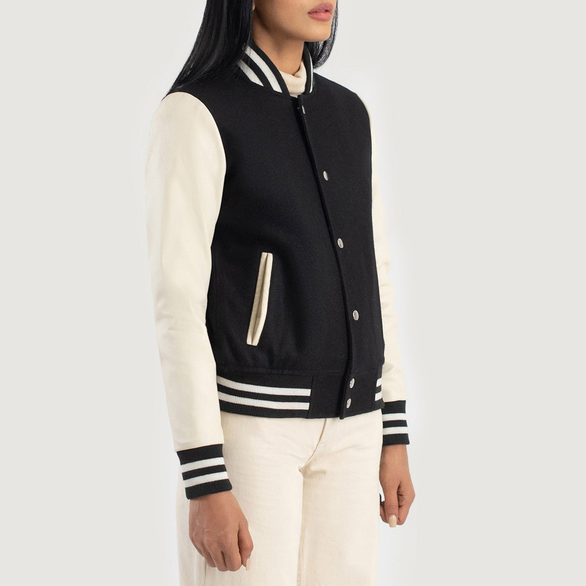 Savant Varsity 真皮夹克 女士 – alternate product view 2
