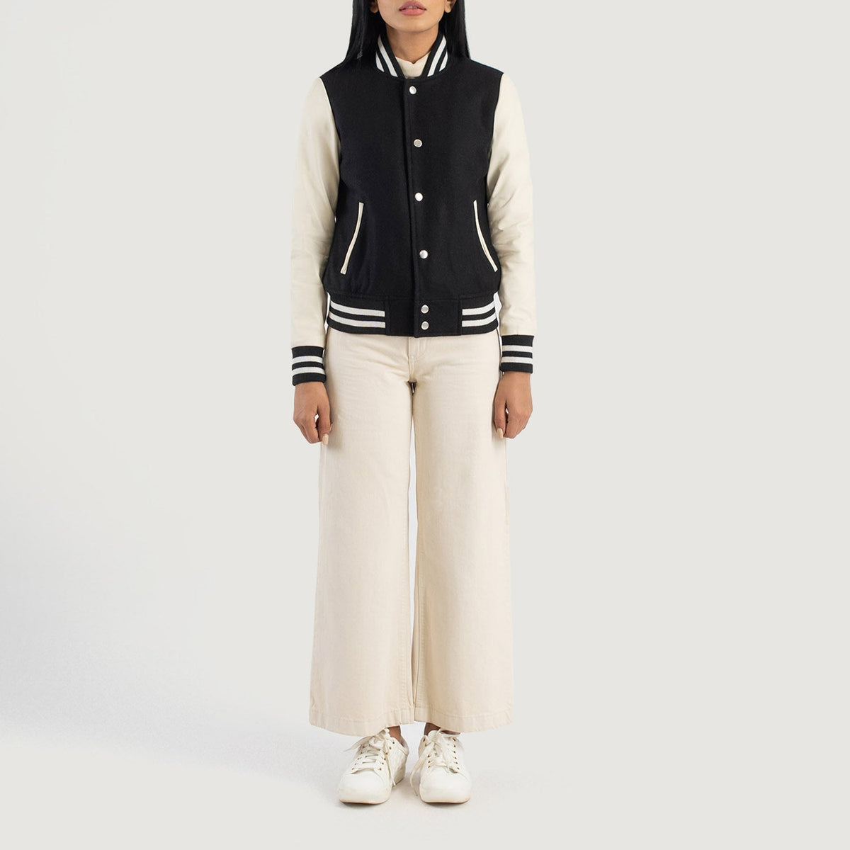 Savant Varsity 真皮夹克 女士 – alternate product view 3