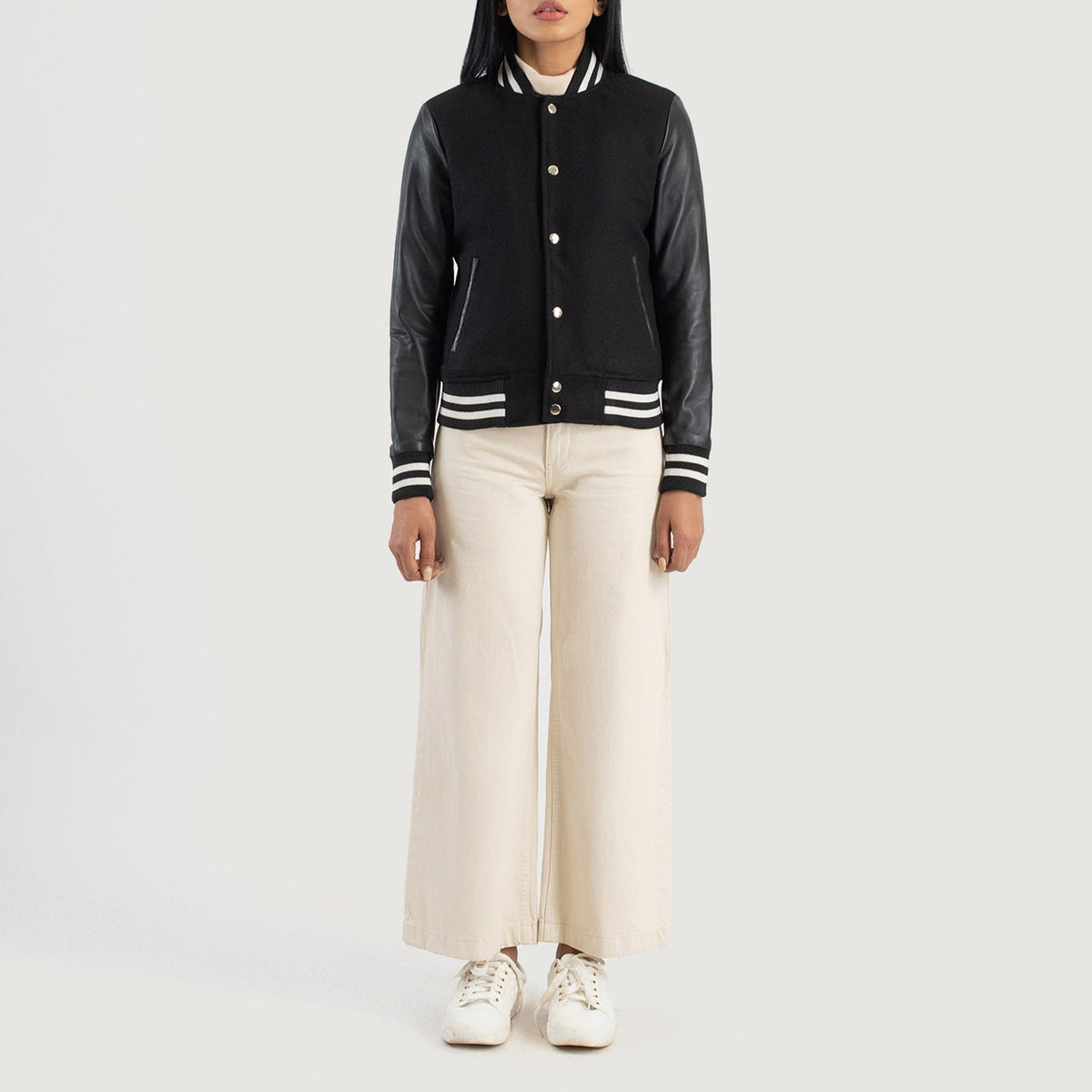 Savant Varsity 真皮夹克 女士 – alternate product view 3