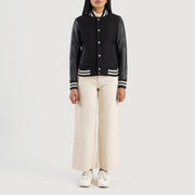 Savant Varsity 真皮夹克 女士 – alternate product view 3