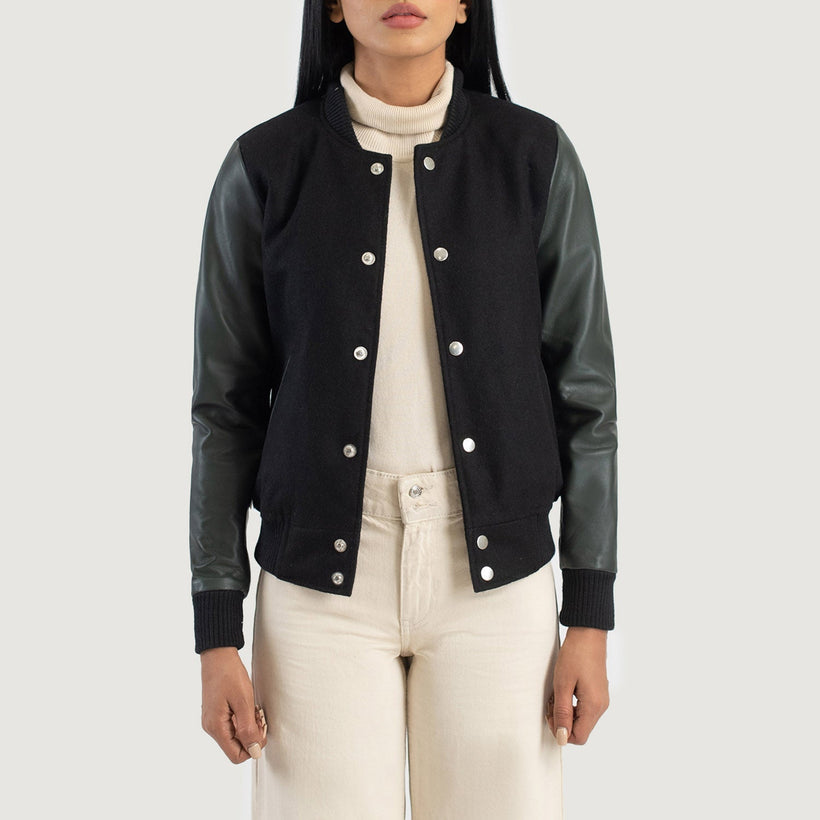 Savant Varsity 真皮夹克 女士