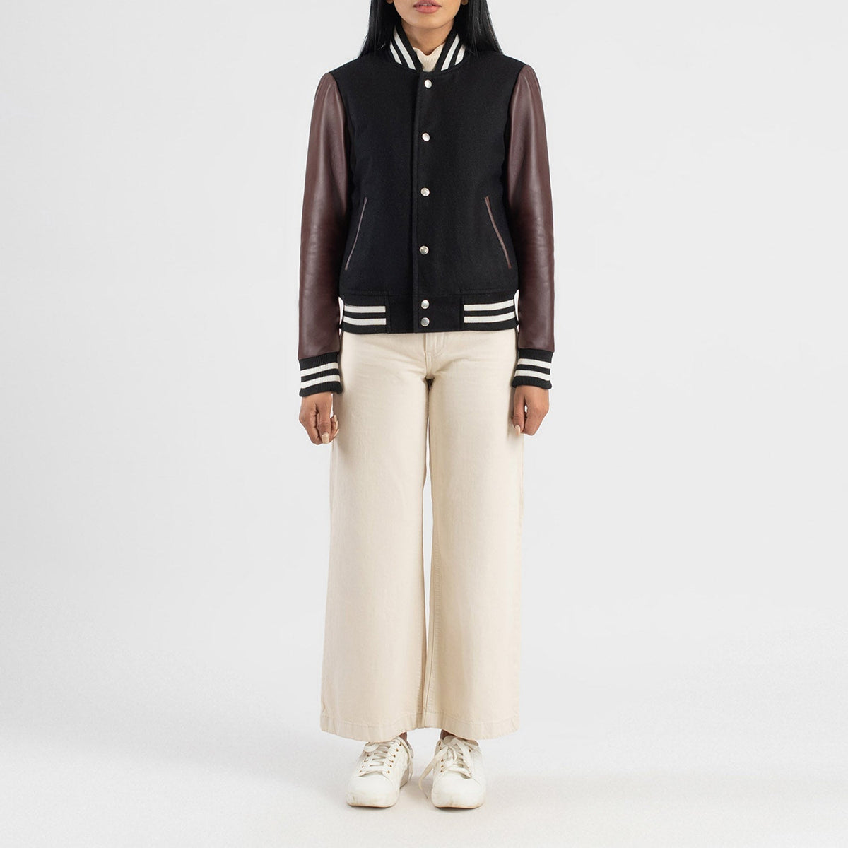 Savant Varsity 真皮夹克 女士 – alternate product view 3