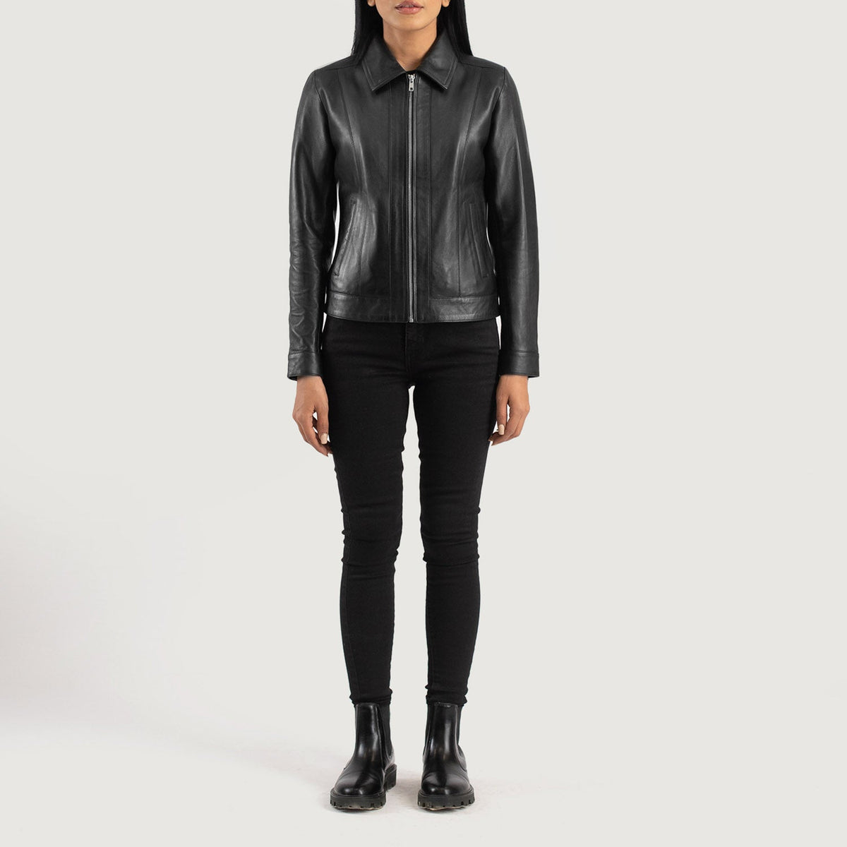 
Vixen Classic Collar 真皮夹克 女士 – alternate product view 3