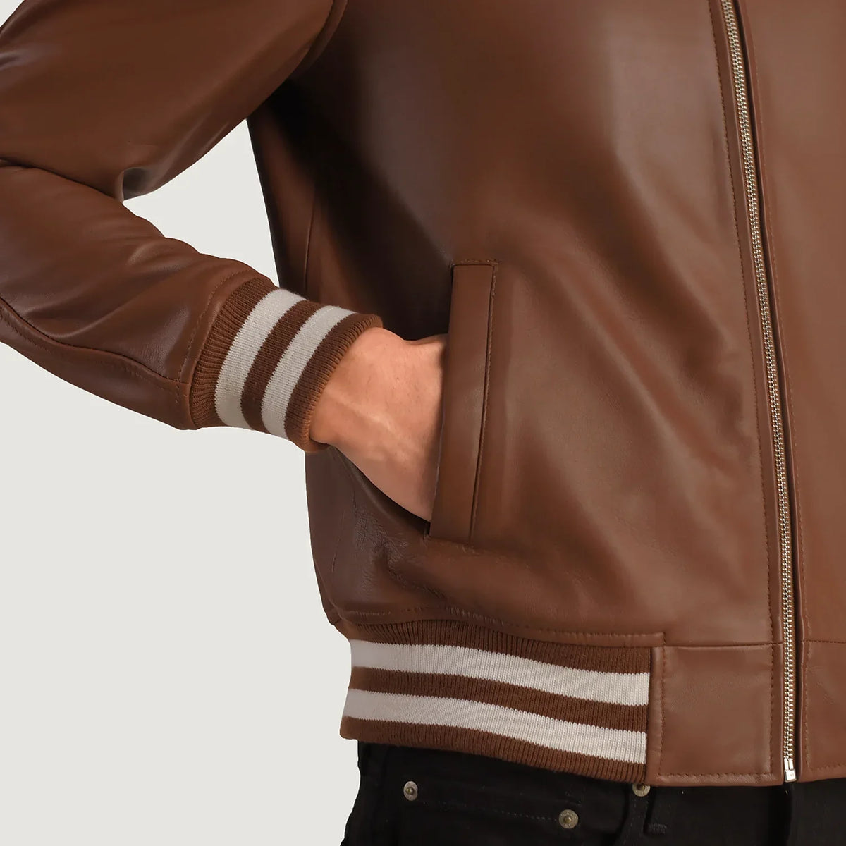 Walton Varsity 真皮夹克 男士 – alternate product view 6