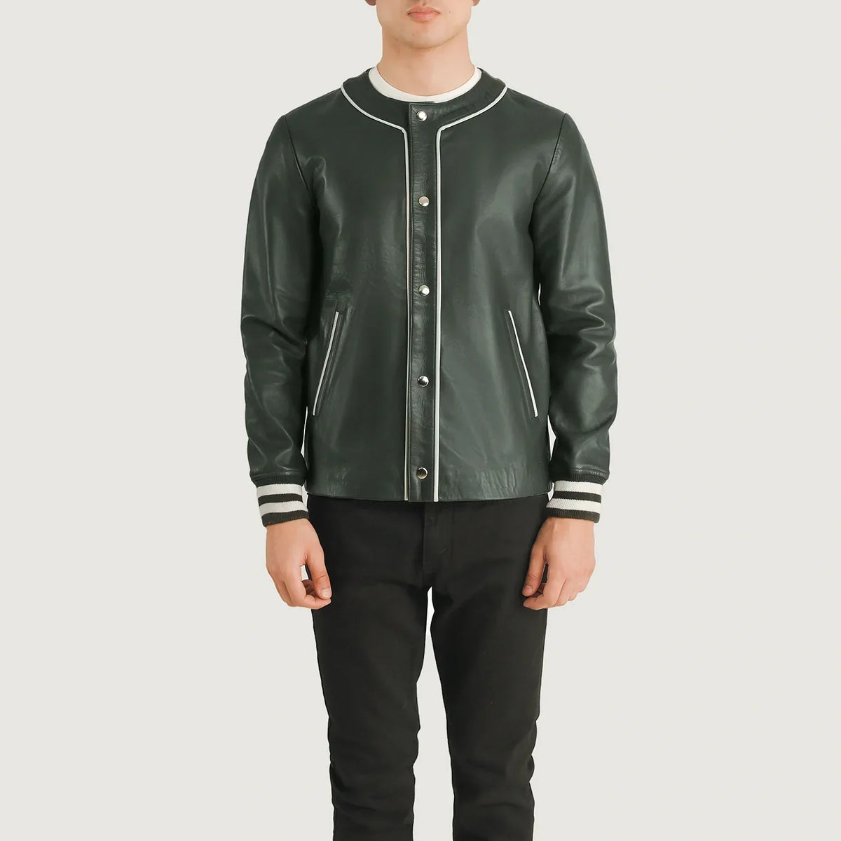 Willis Varsity 真皮夹克 男士 – alternate product view 4