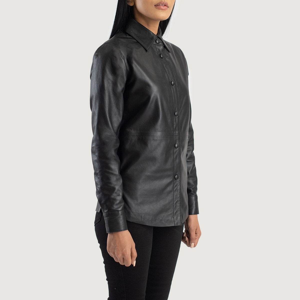 Zenith Shirt 真皮夹克 女士 – alternate product view 2