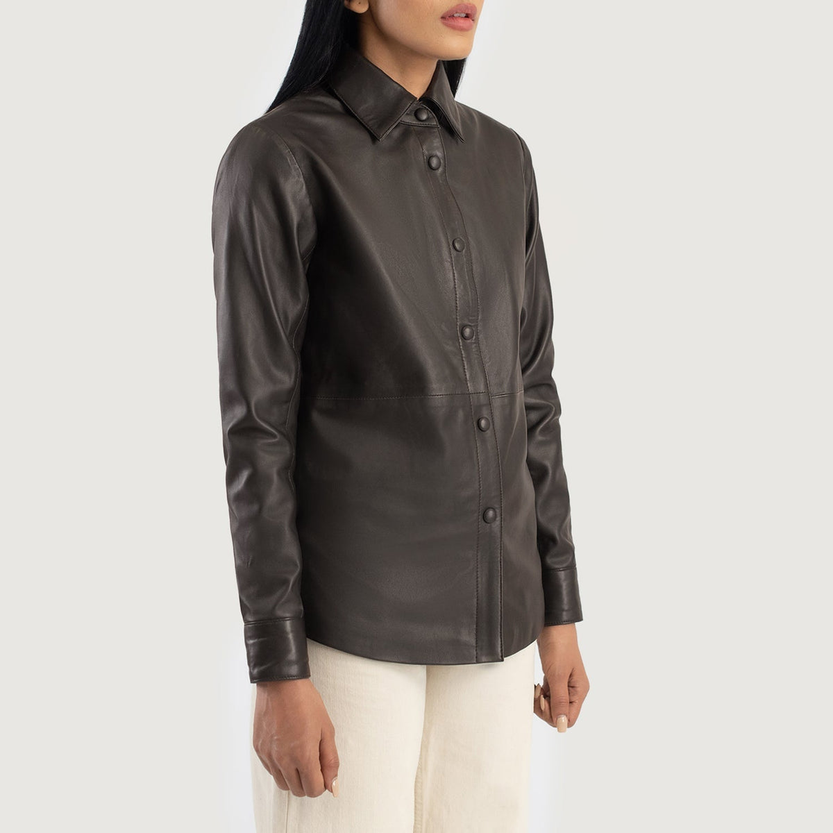 Zenith Shirt 真皮夹克 女士 – alternate product view 2